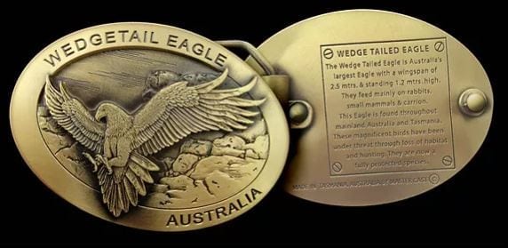 Eagle Belt Buckle Brass / Bag - Simon Martin Whips & Leathercraft